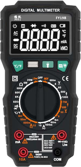 Tele Digitales Multimeter Wahre Effektivwert mit AC / DC Messung FY-19B