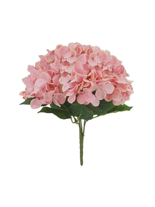 Marhome Strauß aus Künstlichen Blumen Hortensie Pink 44cm 1Stück