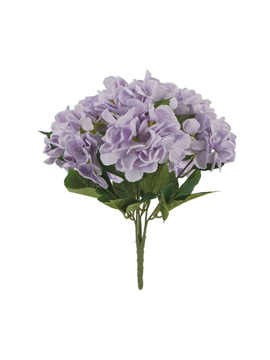 Marhome Bouquet of Artificial Flowers Hydrangea Lila 44cm 1pcs