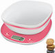 Terraillon Macaron 14669 Ψηφιακή Ζυγαριά Κουζίνας με Κάδο έως 5kg Ροζ