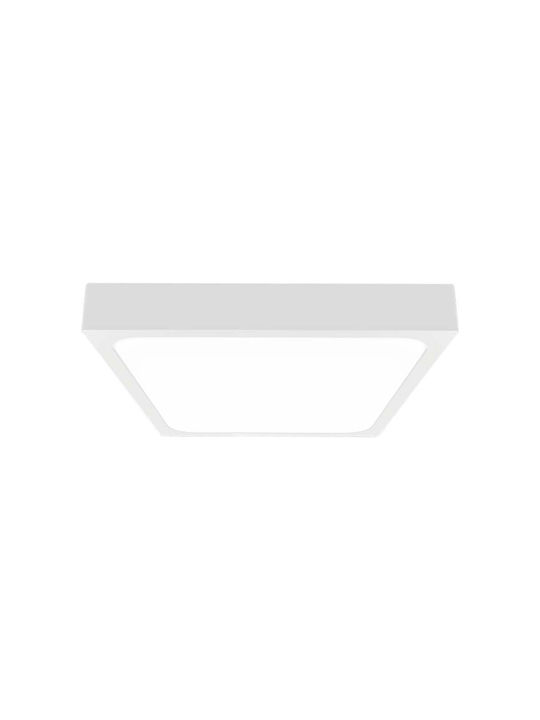 V-TAC Πλαφονιέρα Οροφής Εξωτερικού Χώρου με Ενσωματωμένο LED σε Λευκό Χρώμα 7628