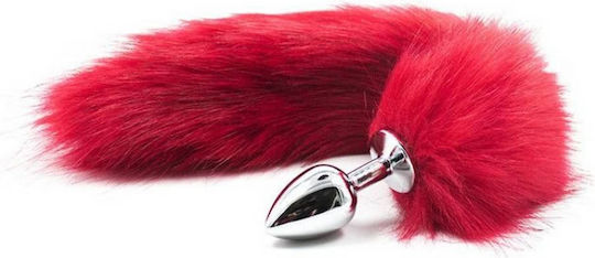 Toyz4lovers Fox Tail Πρωκτική Σφήνα Κόκκινη 7cm