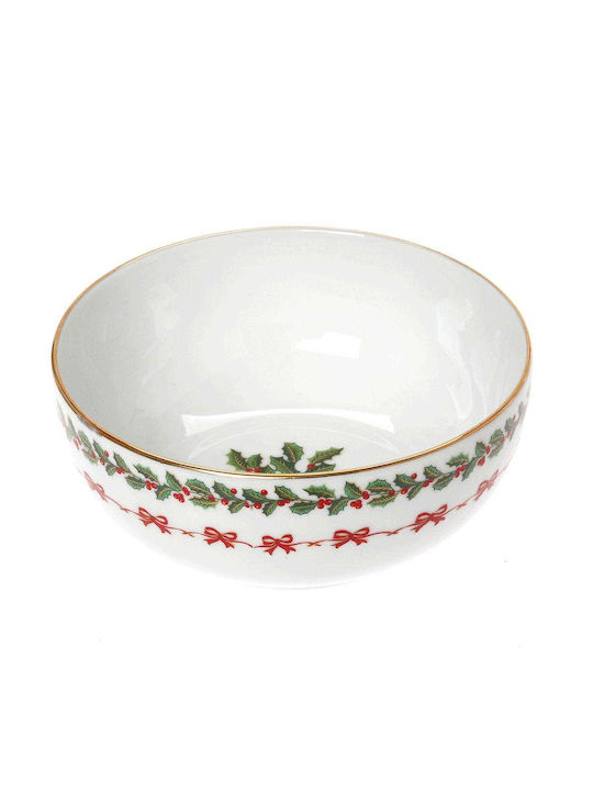 Cryspo Trio Weihnachtlich Schale Porzellan Mehrfarbig L16xH6xD16cm.