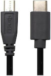 USB 2.0 Cable USB-C male - micro USB-A male Black 0.25m (1110111010356)