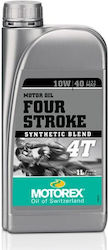 Motorex Four Stroke Ημισυνθετικό Λάδι Μοτοσυκλέτας για Τετράχρονους Κινητήρες 10W-40 1lt