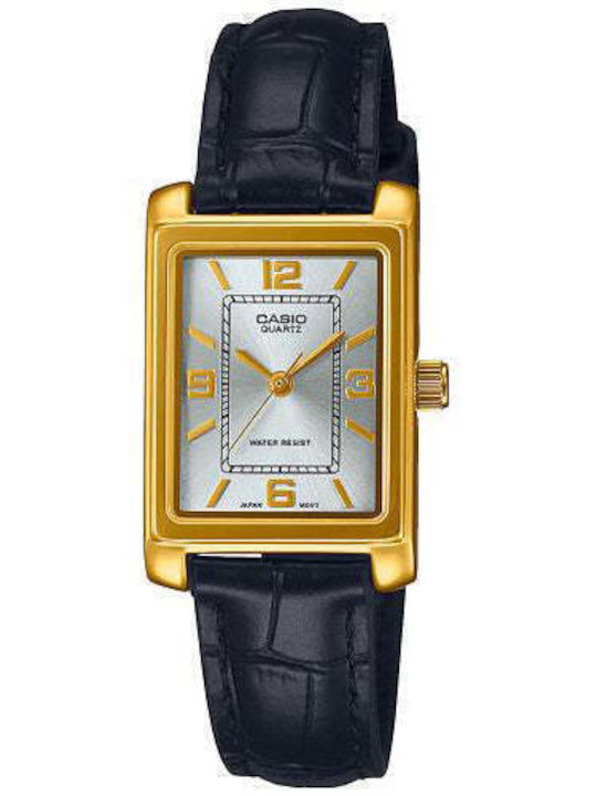 Casio Ceas de Damă cu Negru Curea din Piele