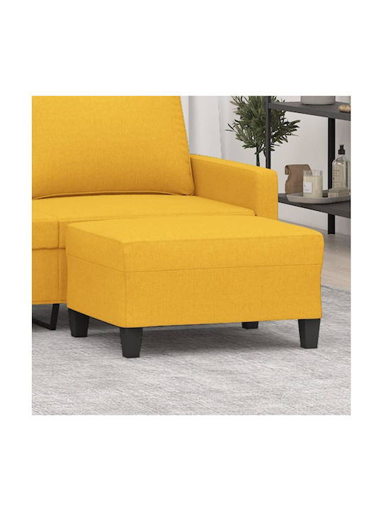 Stoff Fußhocker Hellgelb 70x55x41cm