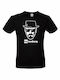 B&C T-shirt Breaking Bad Heisenberg 02 σε Μαύρο χρώμα