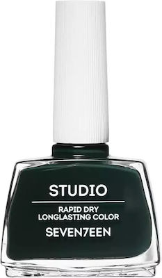 Seventeen Studio Rapid Dry Lasting Color Gloss Βερνίκι Νυχιών Quick Dry Πράσινο 219 12ml