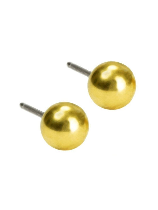 Blomdahl Earrings Titanium Gold Plated