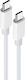 Maxlife MXUC-05 USB 2.0 Cable USB-C male - USB-C 100W PD Λευκό 2m