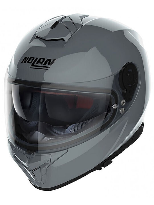 Nolan N80-8 Classic N-Com Full Face Helmet with Pinlock and Sun Visor Slate Grey