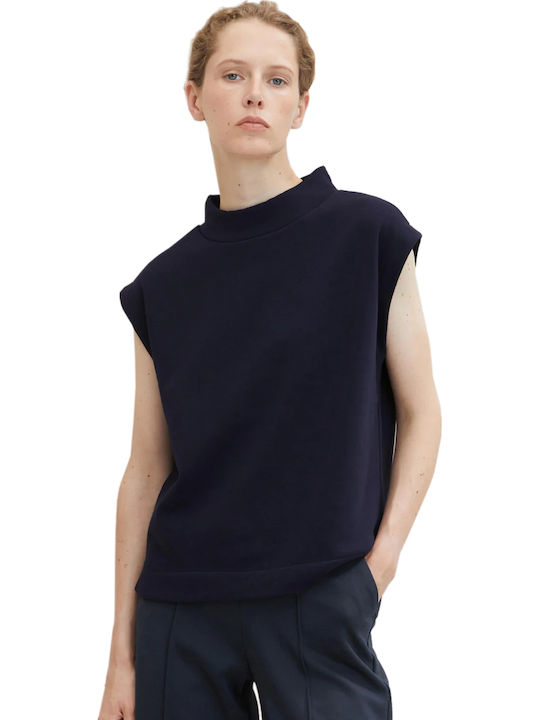 Γυναικεία Καλοκαιρινή Μπλούζα Αμάνικη Navy Midnight Blue