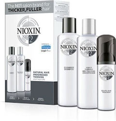 Nioxin 2 Σετ Περιποίησης Μαλλιών κατά της Τριχόπτωσης με Σαμπουάν 3τμχ