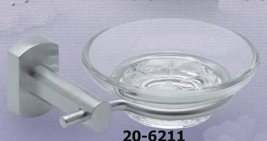 Gloria Grifo Glass Soap Dish Wall Mounted Transparent