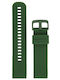 Diloy Straps Rubber Strap Green 20mm
