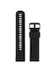 Diloy Straps Rubber Strap Black 22mm