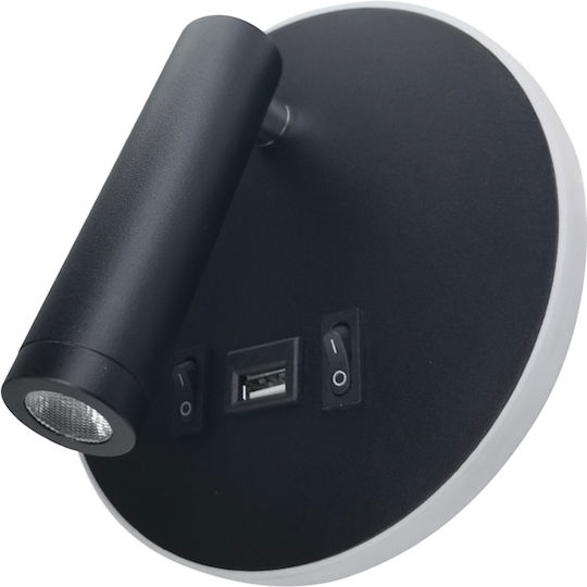 Inlight Monos LED Alb Cald Spot în Culoare Negru