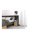 Bedside Table M2 Wooden Gray 30x40x40cm