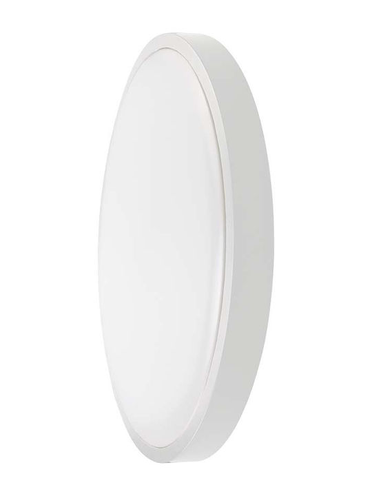 V-TAC Wandmontierte Außen-Deckenleuchte LED IP44 24W mit Warmweiß Licht 29.5x6.5εκ.