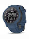 Garmin Instinct Crossover Solar 45mm Αδιάβροχο Smartwatch με Παλμογράφο (Tidal Blue)
