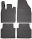 Frogum Set of Front and Rear Mats 4pcs Tray Type for Skoda Enyaq Audi e-tron 2020 Black