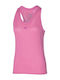 Mizuno Aero Damen Sportlich Bluse Ärmellos Rosa