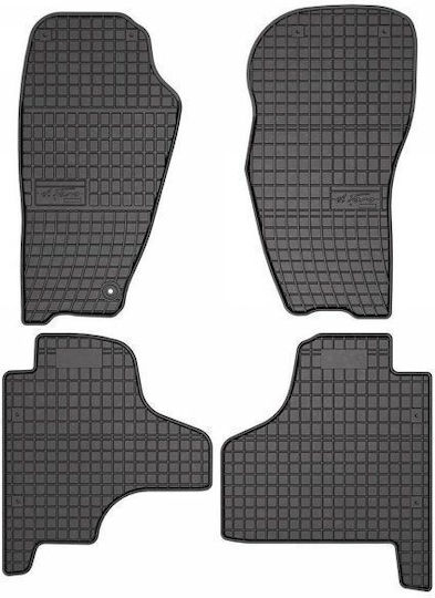 Frogum Satz Vorder- und Hintermatten 4Stück aus Gummi für Jeep Cherokee 2007-2012 Schwarz