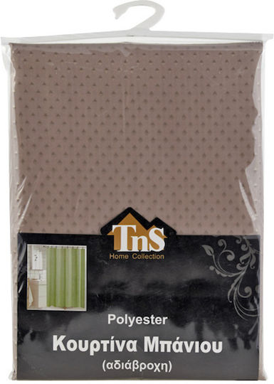 TnS Shower Curtain 180x180cm Beige