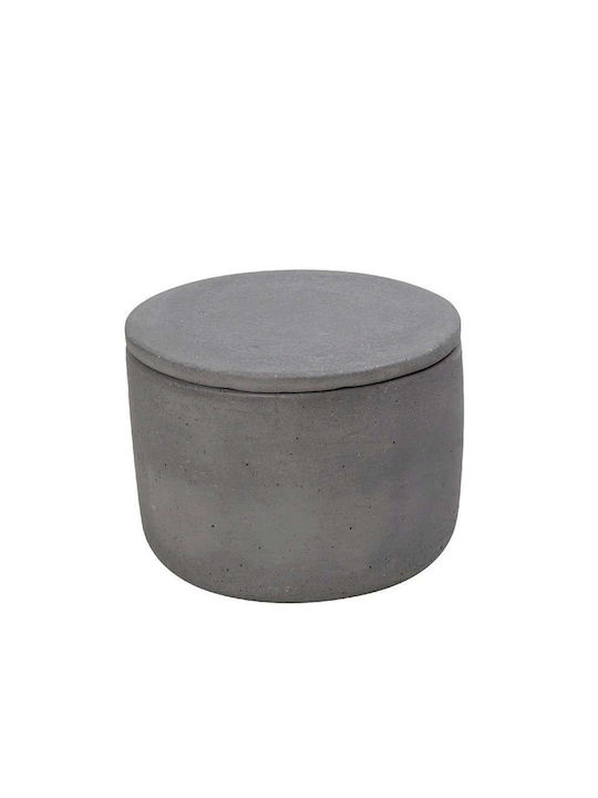 Espiel Vază Decorativă Beton Gri 10x10x9cm 1buc