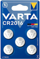 Varta Μπαταρίες Λιθίου CR2016 3V 5τμχ