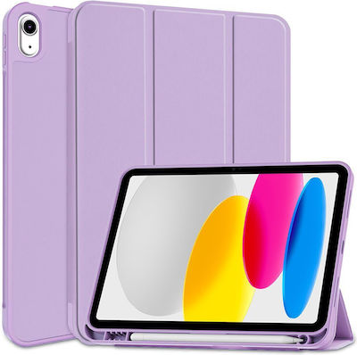 Tech-Protect SC Pen Флип капак Изкуствена кожа / Пластмаса Violet (iPad 2022 10.9'' - iPad 2022 10.9 инча) TPSCPIPAD1922V