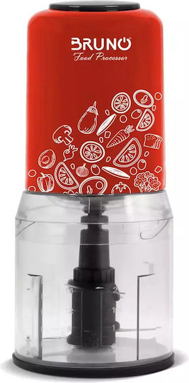 Bruno Πολυκόπτης Multi 400W με Δοχείο 500ml Κόκκινος