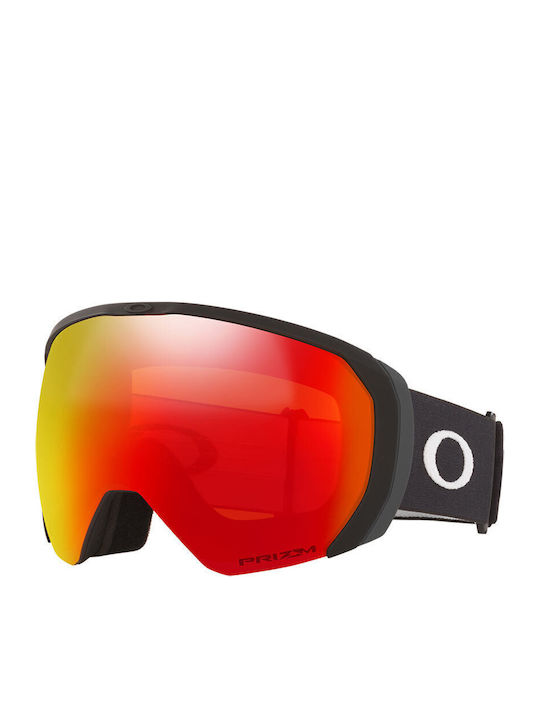 Oakley Flight Path Ochelari de Schi și Snowboard pentru Adulți Negri cu Lentilă Fumurie Portocalie
