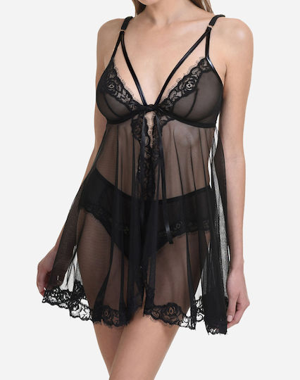 Miss Rosy Babydoll Sexy Negru