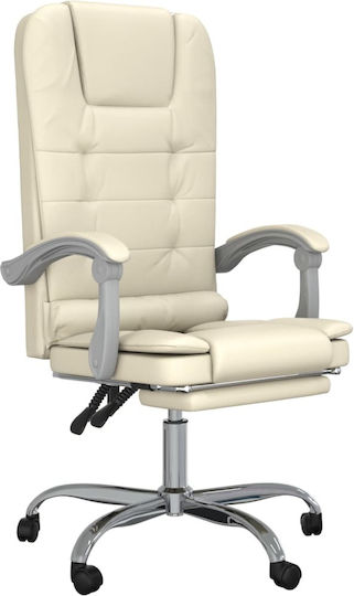 vidaXL Vdxl Office Chair Massage with Adjustable Arms White