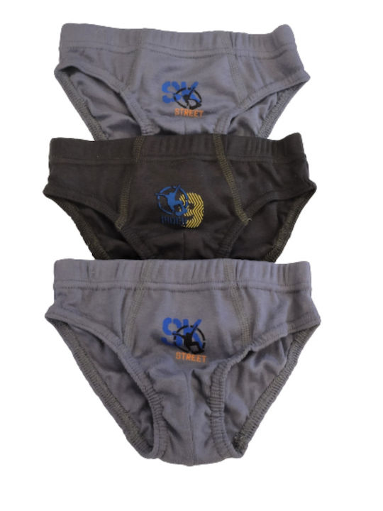 Ersas Boy's Briefs Set 51003 Grey GKRI 51003