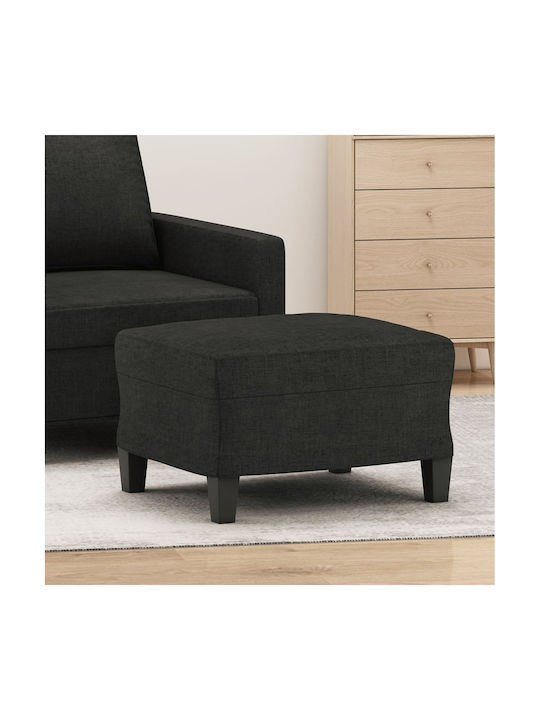 Stoff Fußhocker Schwarz 60x50x41cm