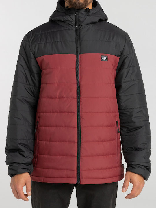 Surf Check Χειμωνιάτικο Μπουφάν Puffer Μπορντό