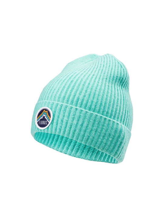 Elbrus Quentin Beanie Frauen Beanie mit Rippstrick in Türkis Farbe