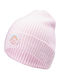Quentin Beanie Γυναικείος Σκούφος με Rib Πλέξη σε Ροζ χρώμα