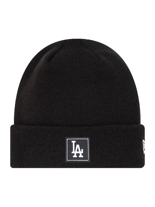 La Dodgers Team Beanie Beanie Knitted in Black color
