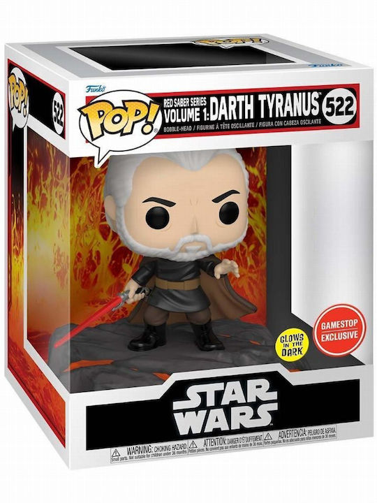Funko Pop! Movies: Red Saber Collection Darth Tyranus (GITD) Glows in the Dark Special Edition