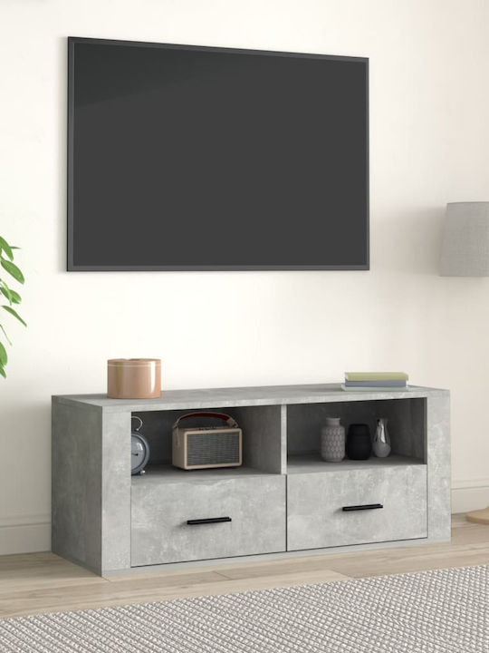 vidaXL TV-Ständer Grau M100xT35xH40cm