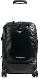 Osprey Transporter Hardside Hybrid Valiză de Călătorie Cabină Textilă Neagră cu 4 roți Înălțime 55cm 10003947