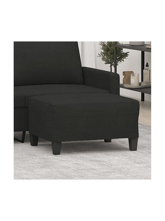 Stoff Fußhocker Schwarz 70x55x41cm