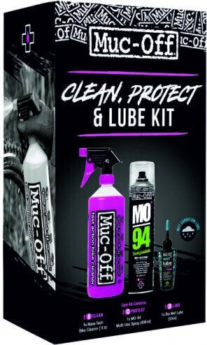 Muc-Off Kit Clean Protect & Wet Lube Curățător Bicicletă