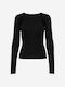 Only Damen Langarm Pullover Schwarz