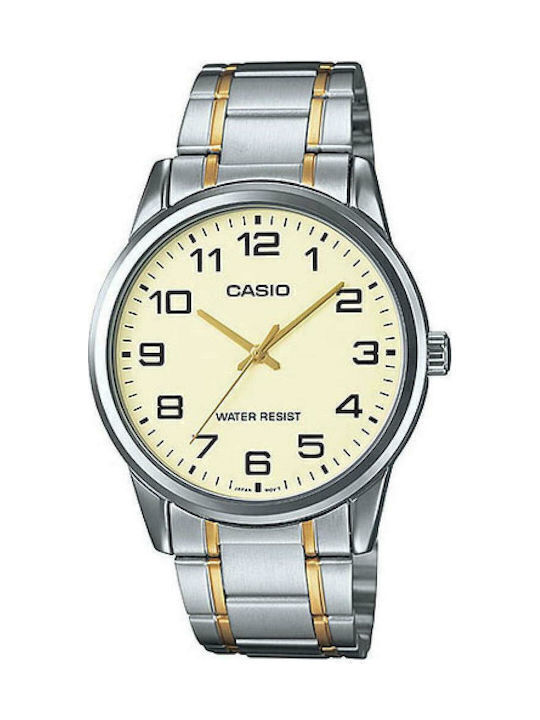 Casio Men's Watch 38mm Battery with Silver Metal Bracelet MTP