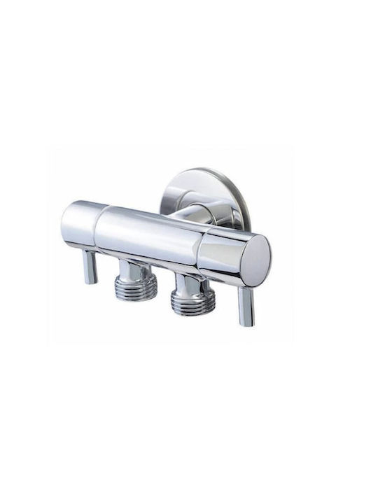 Acquanet Acquanet 01-03-0002 Wall Mounted Bidet Diverter Valve Silver